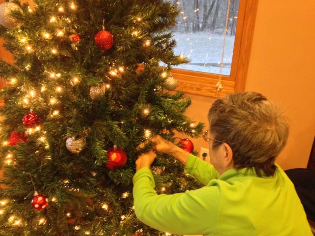 Christmas Tree Decorating at Heart to Home