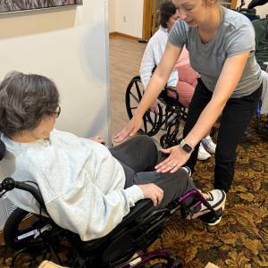 We partner with Above and Beyond Senior Services for our weekly exercise groups